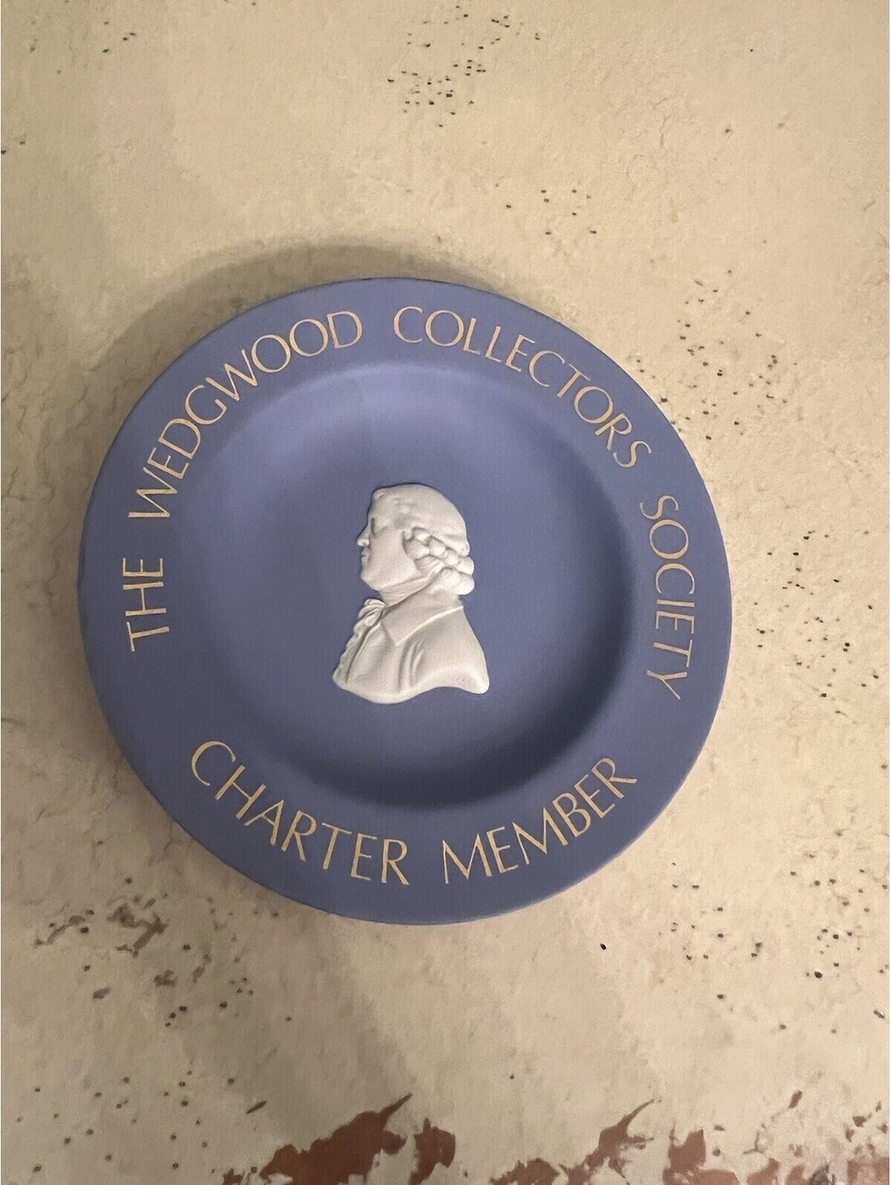 Wedgwood Jasperware Collectors Society Charter Member Plate 4.5"